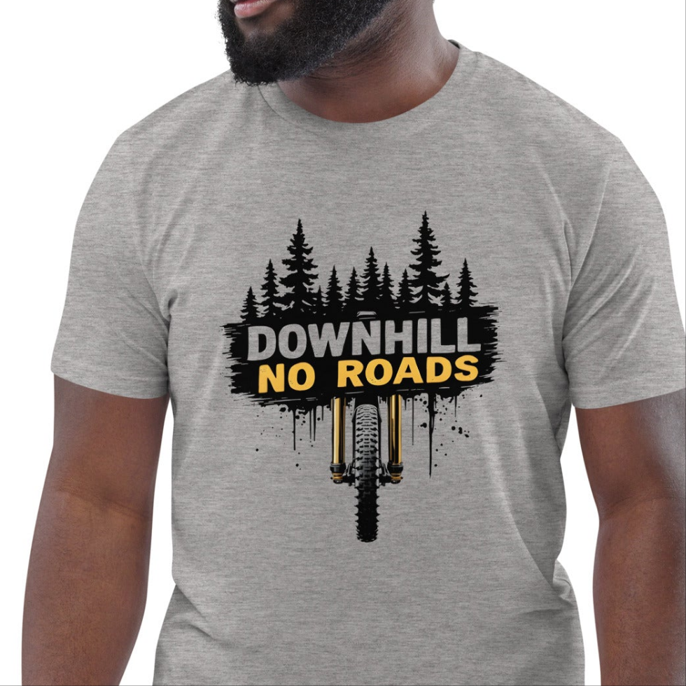 Unisex Downhill no roads riders selection organic cotton t-shirt