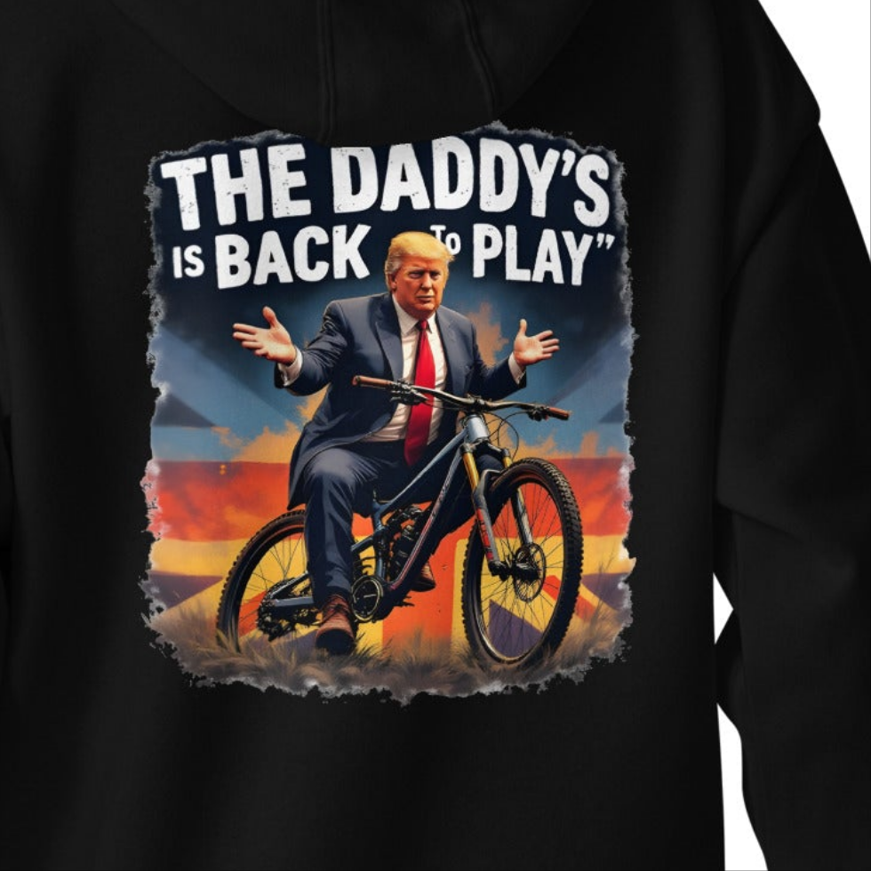 Unisex cartoon Trump The Daddy is back Premium Cotton Hoodie