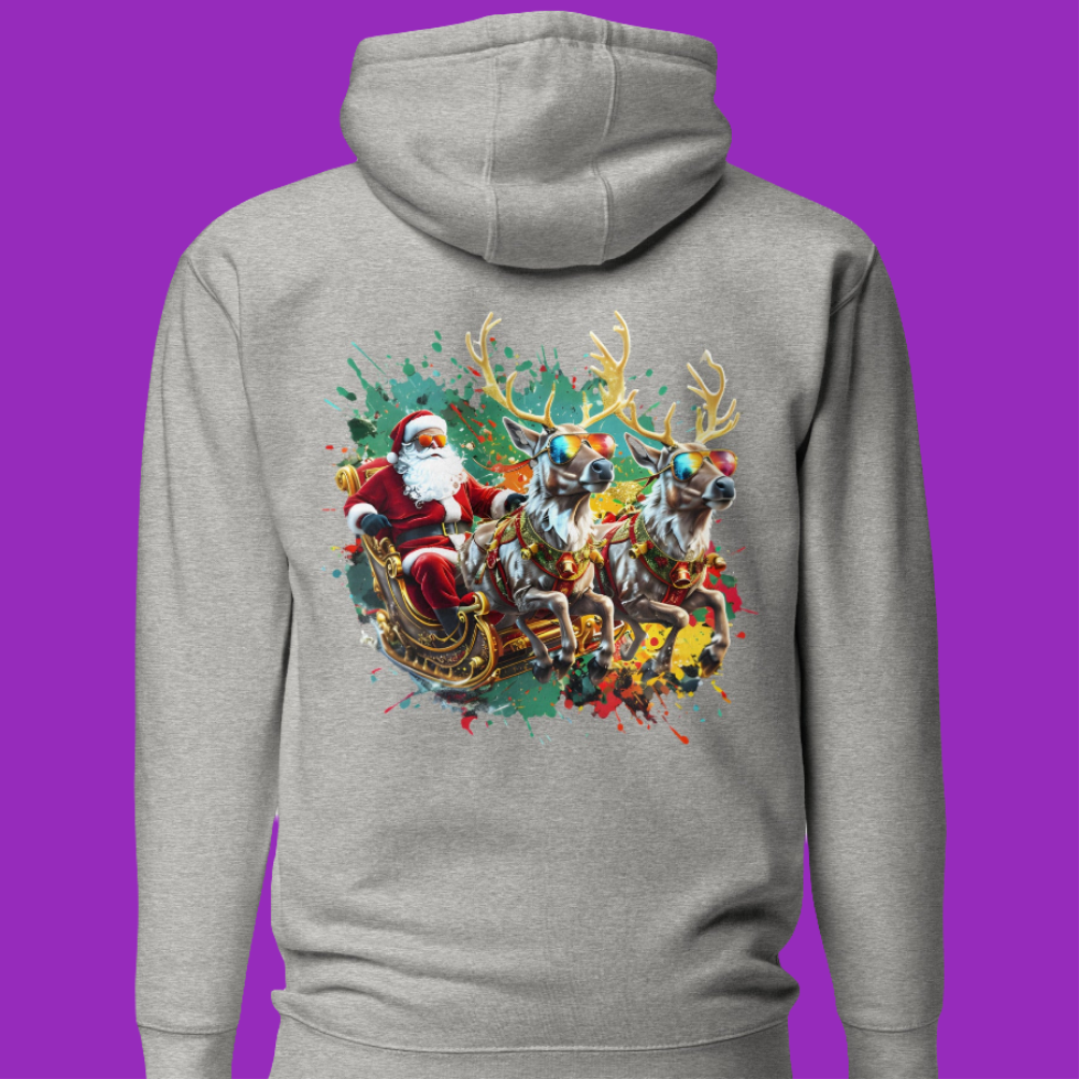 Unisex Double Print Santa's crew premium Hoodie