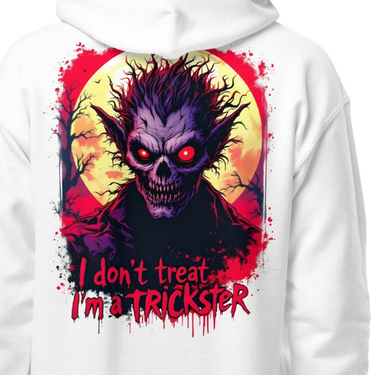 Youth Halloween I'm a trickster heavy blend hoodie