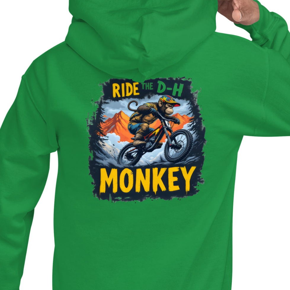 Unisex Ride The DH monkey classic hoodie