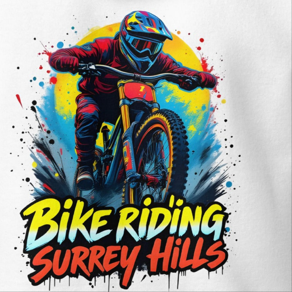 Unisex bike riding Surrey Hills Premium Hoodie