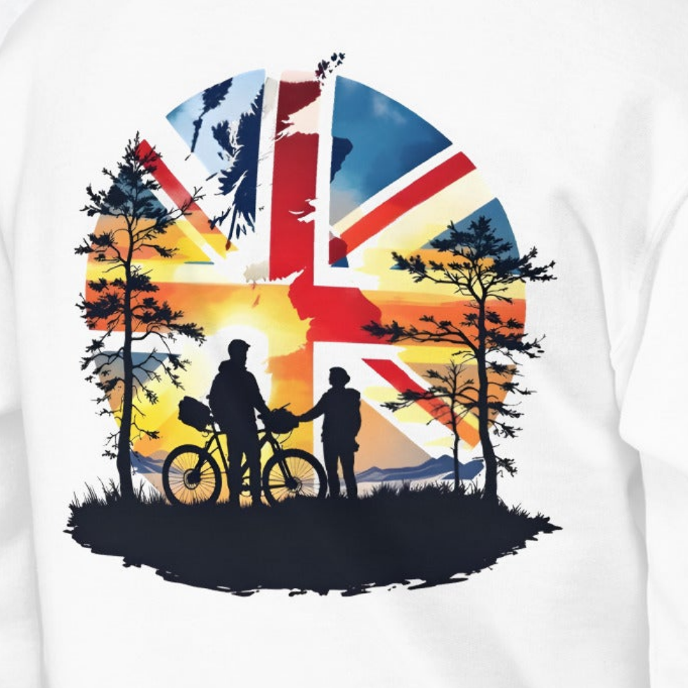 Unisex UK Adventure MTB Classic white Hoodie