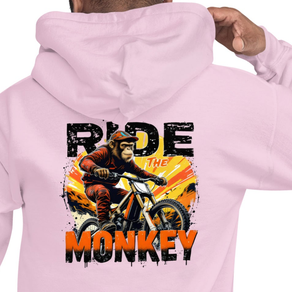 Unisex Ride the Monkey MTB Stylish classic Hoodie