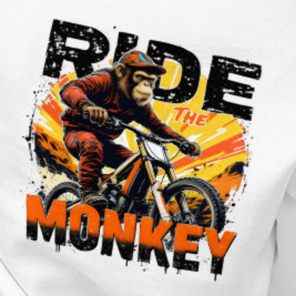 Unisex Ride the Monkey MTB Stylish classic Hoodie