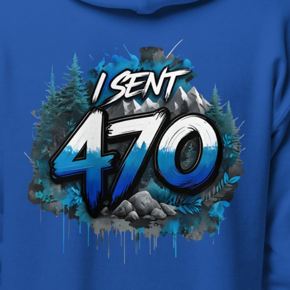 Youth Unisex I sent the 470 trail Heavy blend hoodie