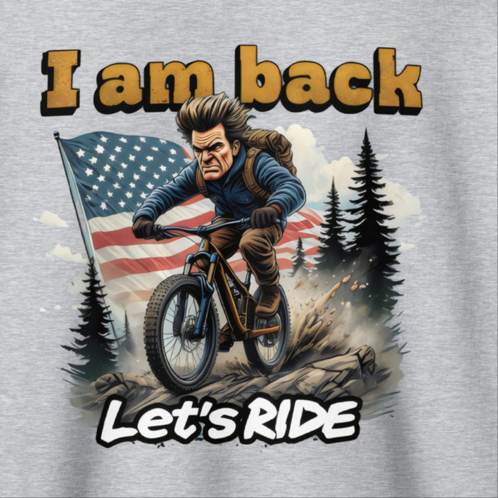 Unisex USA style I'm back let's ride heavy blend zip hoodie