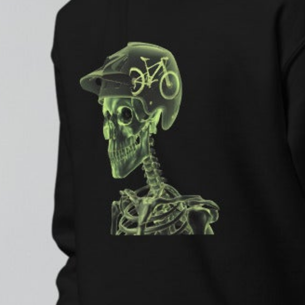 Youth Unisex Skull brains riders crewneck sweatshirt