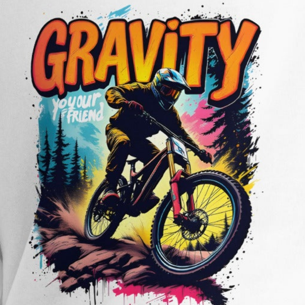 Unisex graffiti gravity style premium hoodie
