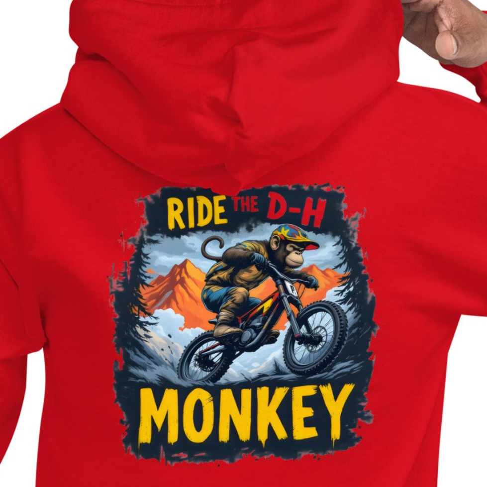 Unisex Ride The DH monkey classic hoodie
