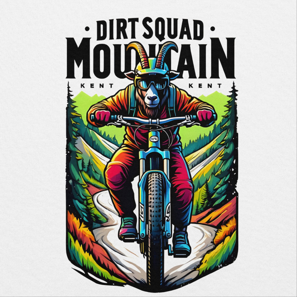 Unisex goat rider twin print Dirt squad stylish hoodie