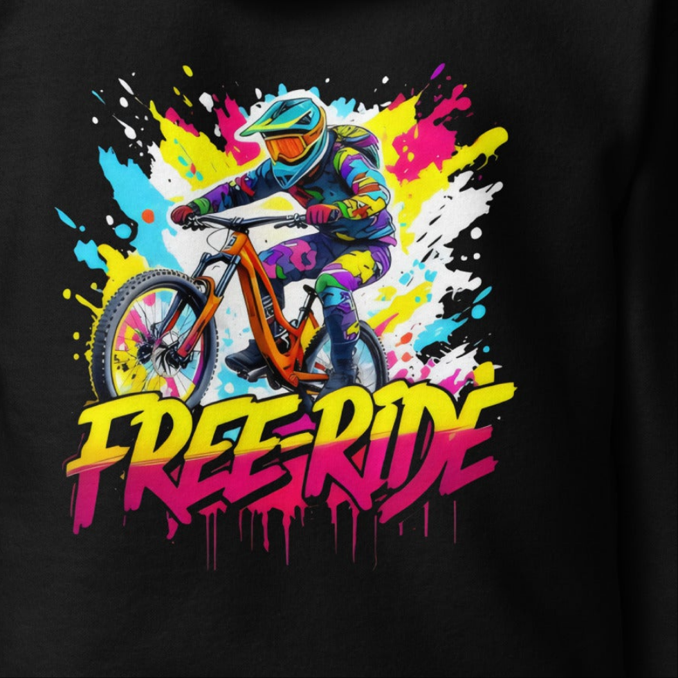 Unisex Graffiti style free ride premium Hoodie