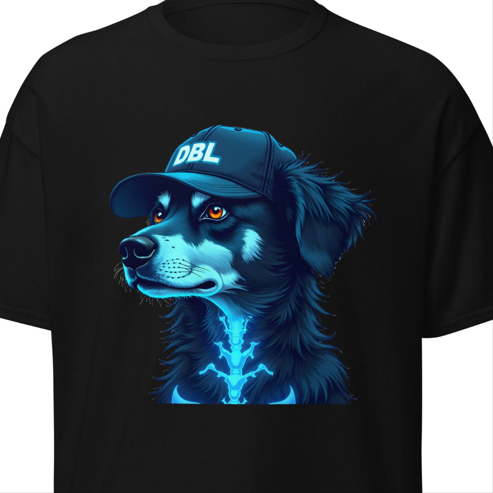 Unisex hybrid skeleton dog D B L cap classic tee