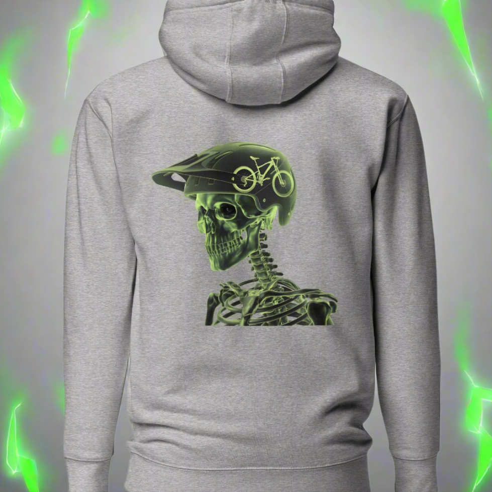 Unisex Skeleton brain riders selection premium Hoodie
