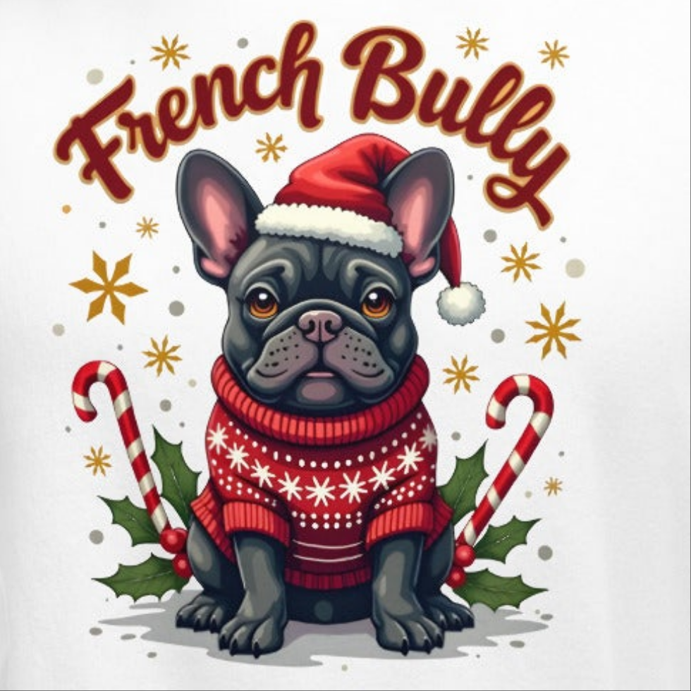 Unisex Christmas Frenchy with candy cane Premium Hoodie