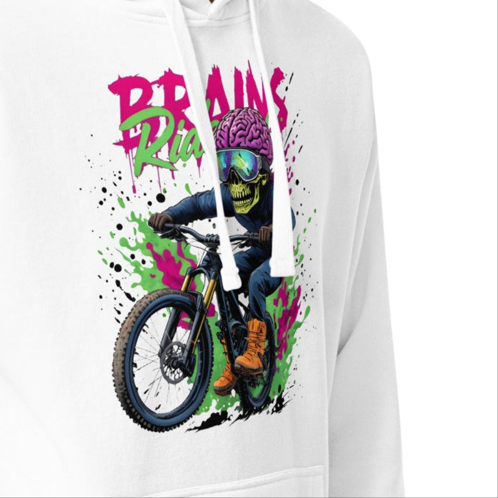 Unisex Front print brains rider premium Hoodie