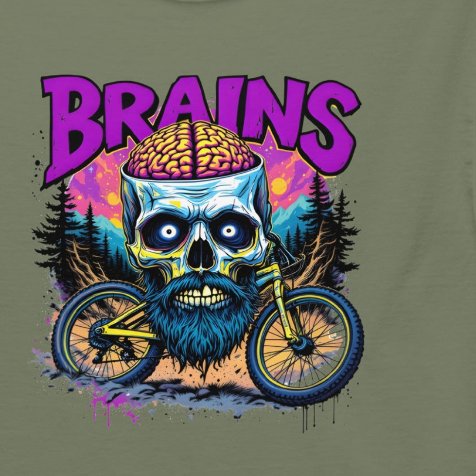 Unisex Brain's rider selection rear dbl print classic tee