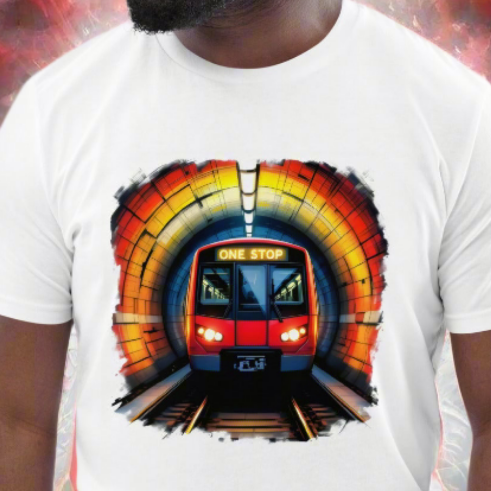 Unisex UK Underground one stop organic cotton t-shirt