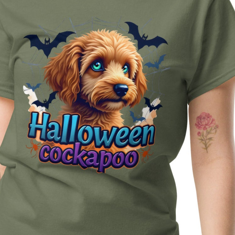 Unisex Halloween cockapoo blue eyed series 2 classic tee