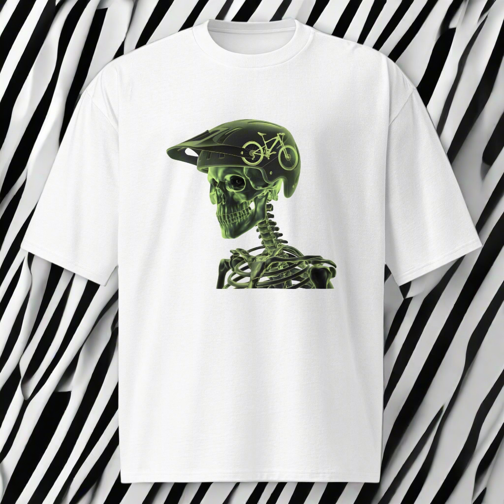 Oversized Unisex Skeleton brain riders selection heavyweight t-shirt