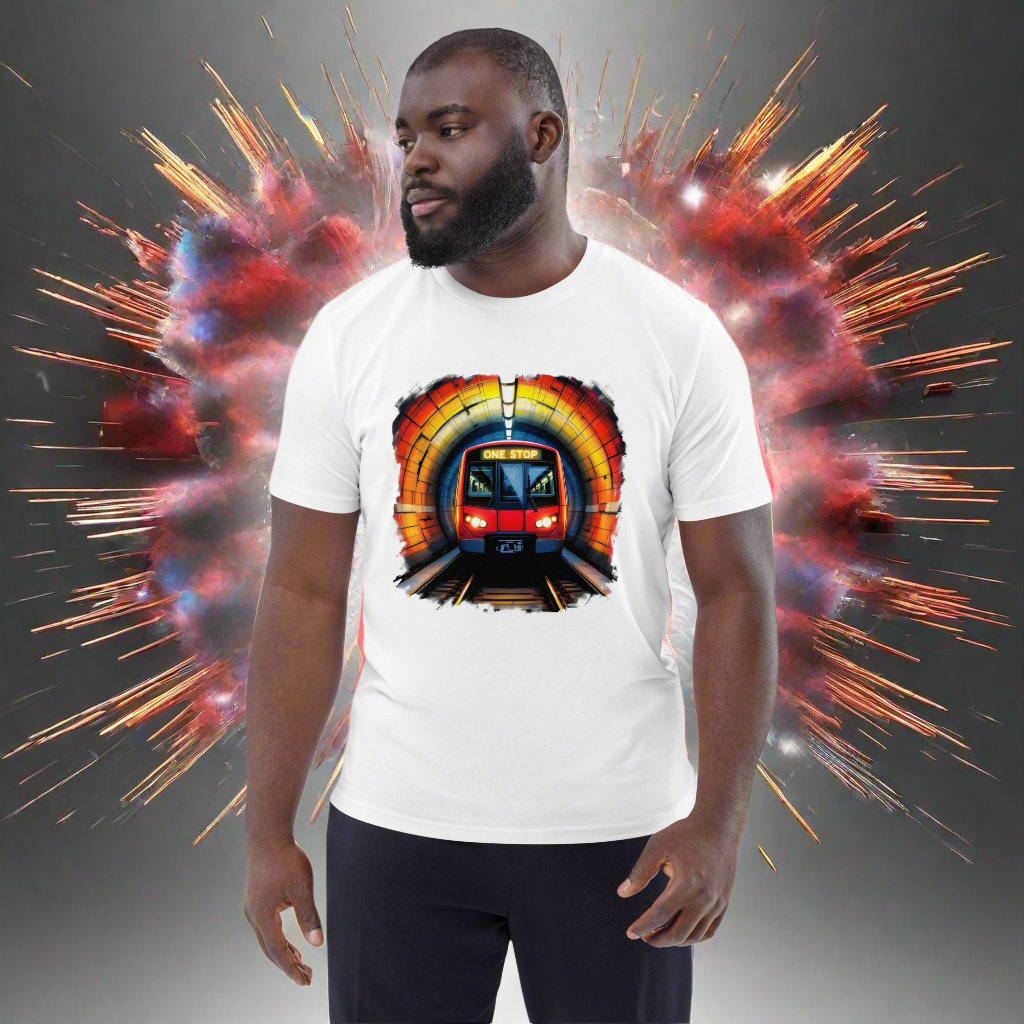 Unisex UK Underground one stop organic cotton t-shirt