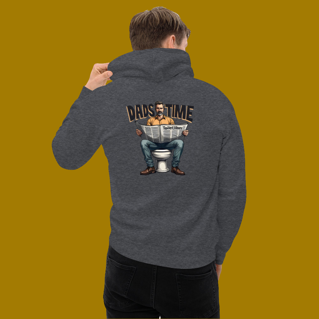 Men's Funny dads sat on toilet dads time Hoodie