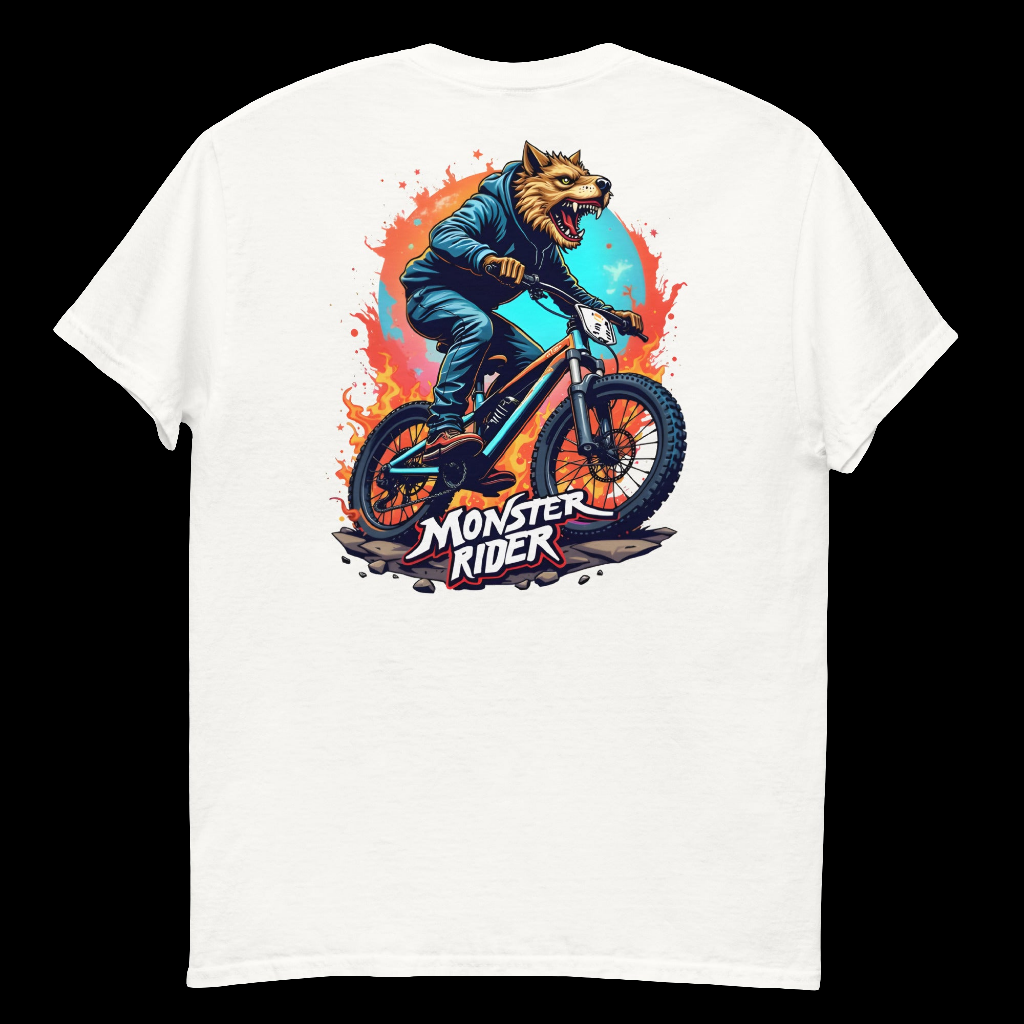 Unisex wolf monster rider classic tee