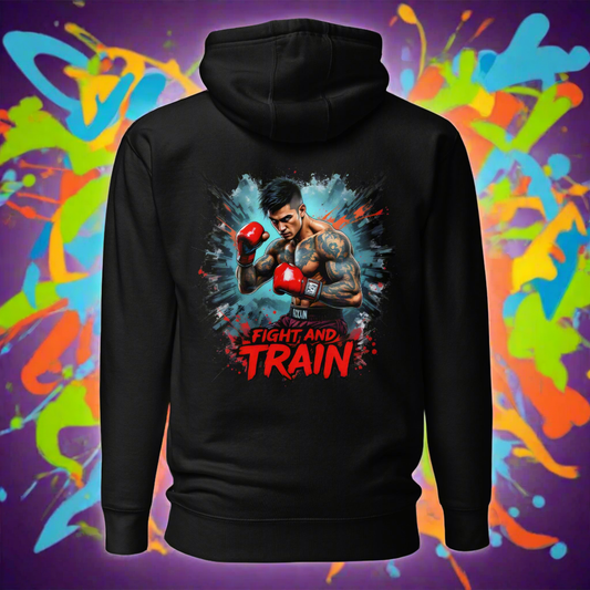 Unisex Fight and train thai kickboxer Hoodie