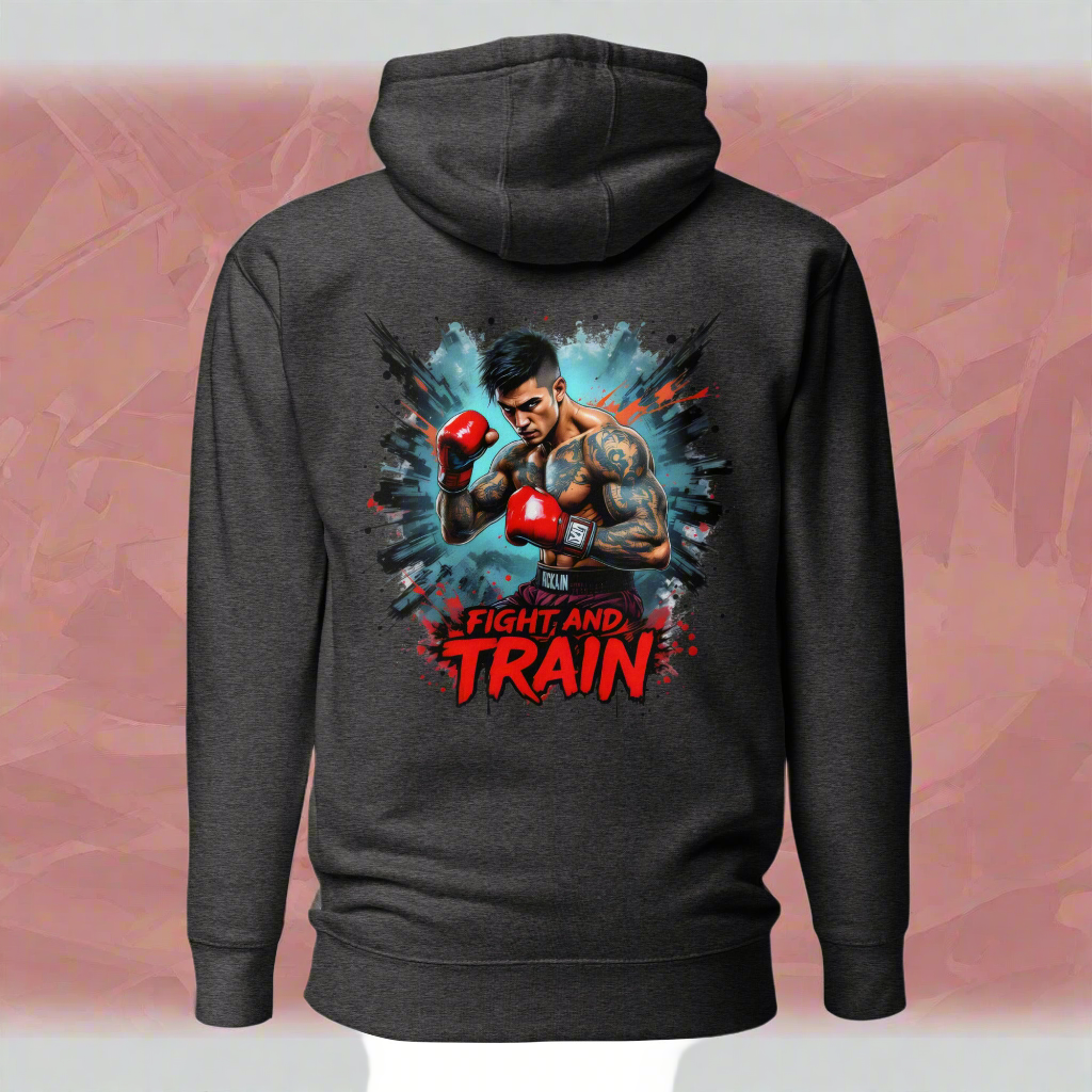 Unisex Fight and train thai kickboxer Hoodie