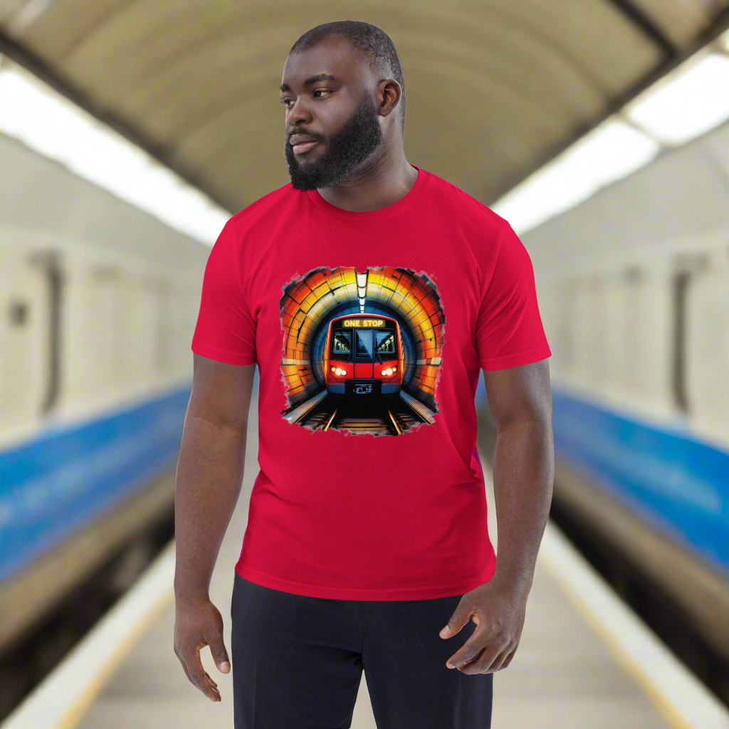 Unisex UK Underground one stop organic cotton t-shirt