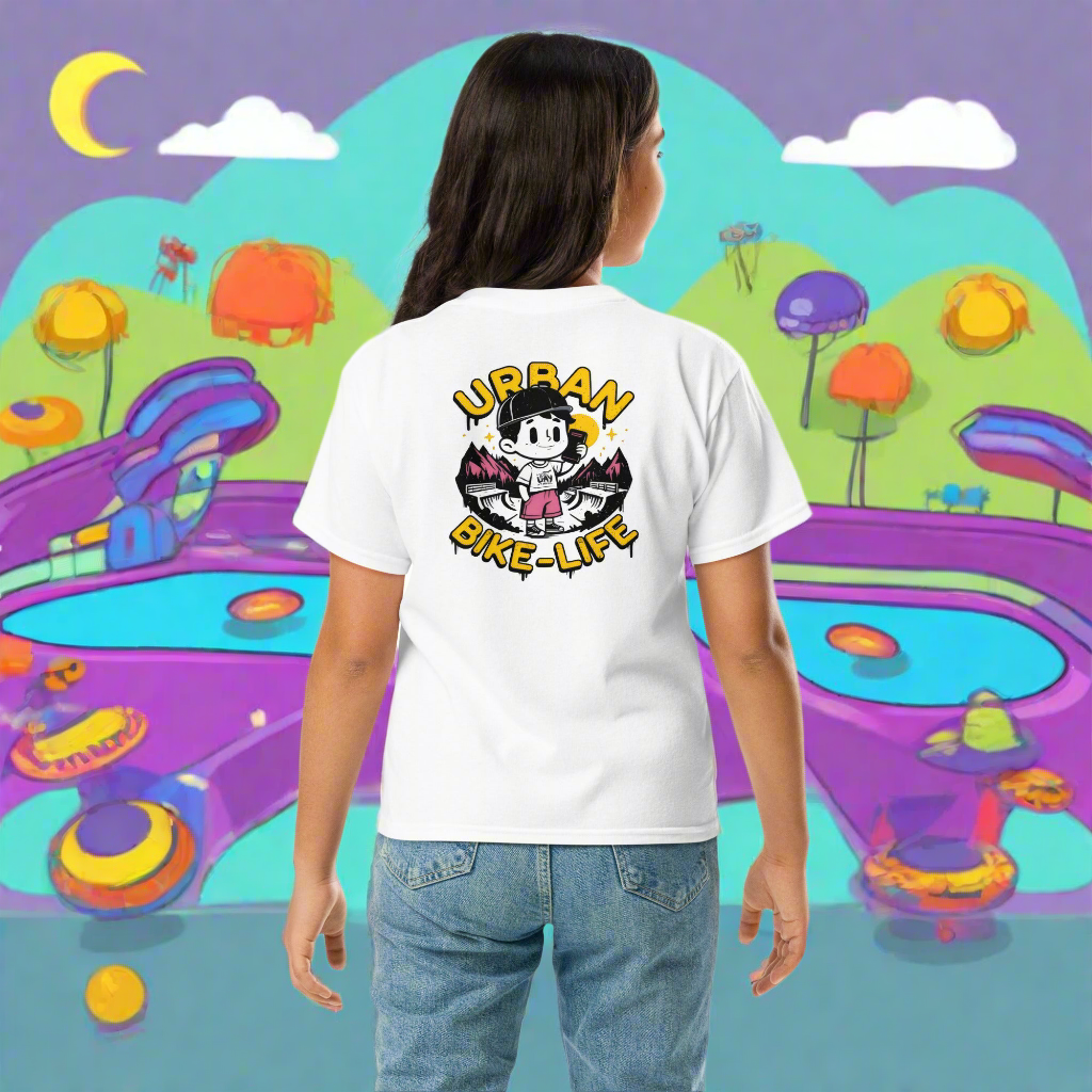 Youth Urban bike life 100% cotton classic tee