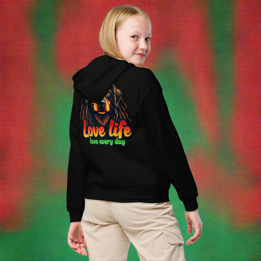 Youth Unisex Love life everyday heavy blend hoodie