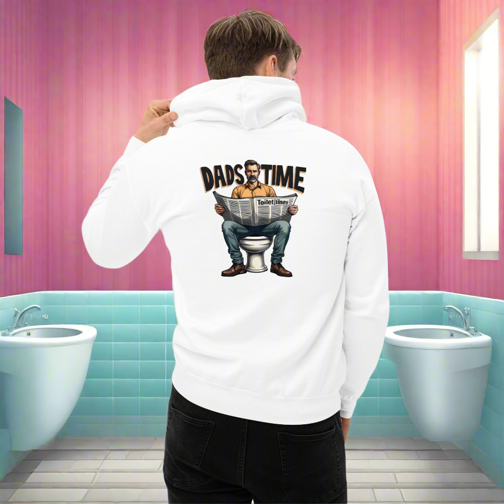 Men's Funny dads sat on toilet dads time Hoodie