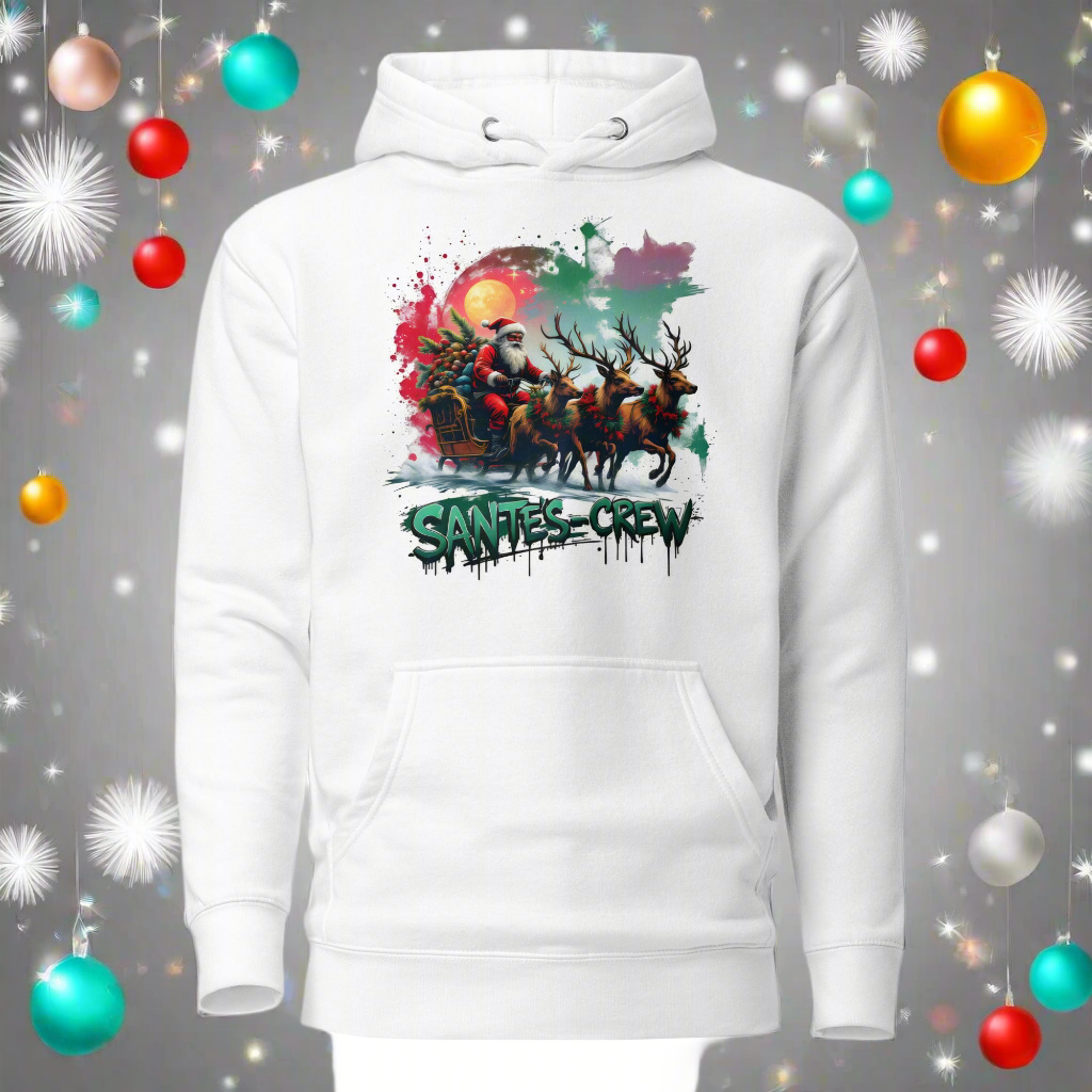 Unisex Double Print Santa's crew premium Hoodie