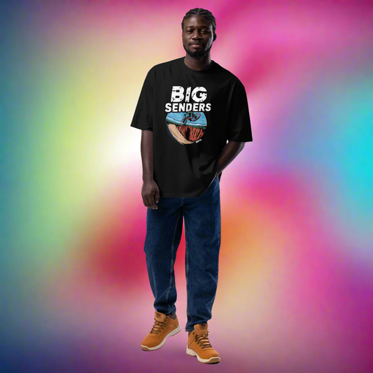 Oversized Big sender illustration bike-park classic weight t-shirt