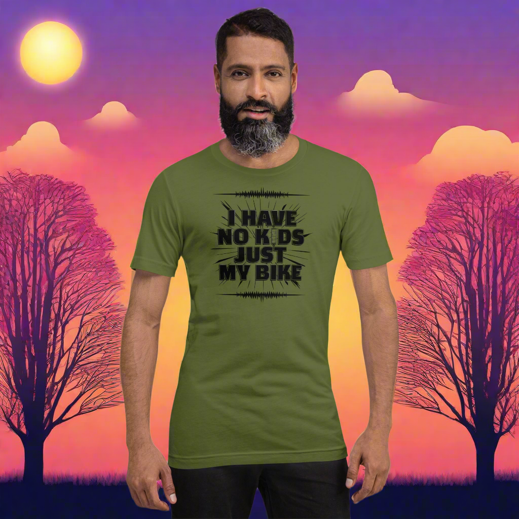 MEN'S I HAVE ON KIDS JUST MY BIKE Stylish classic t-shirt