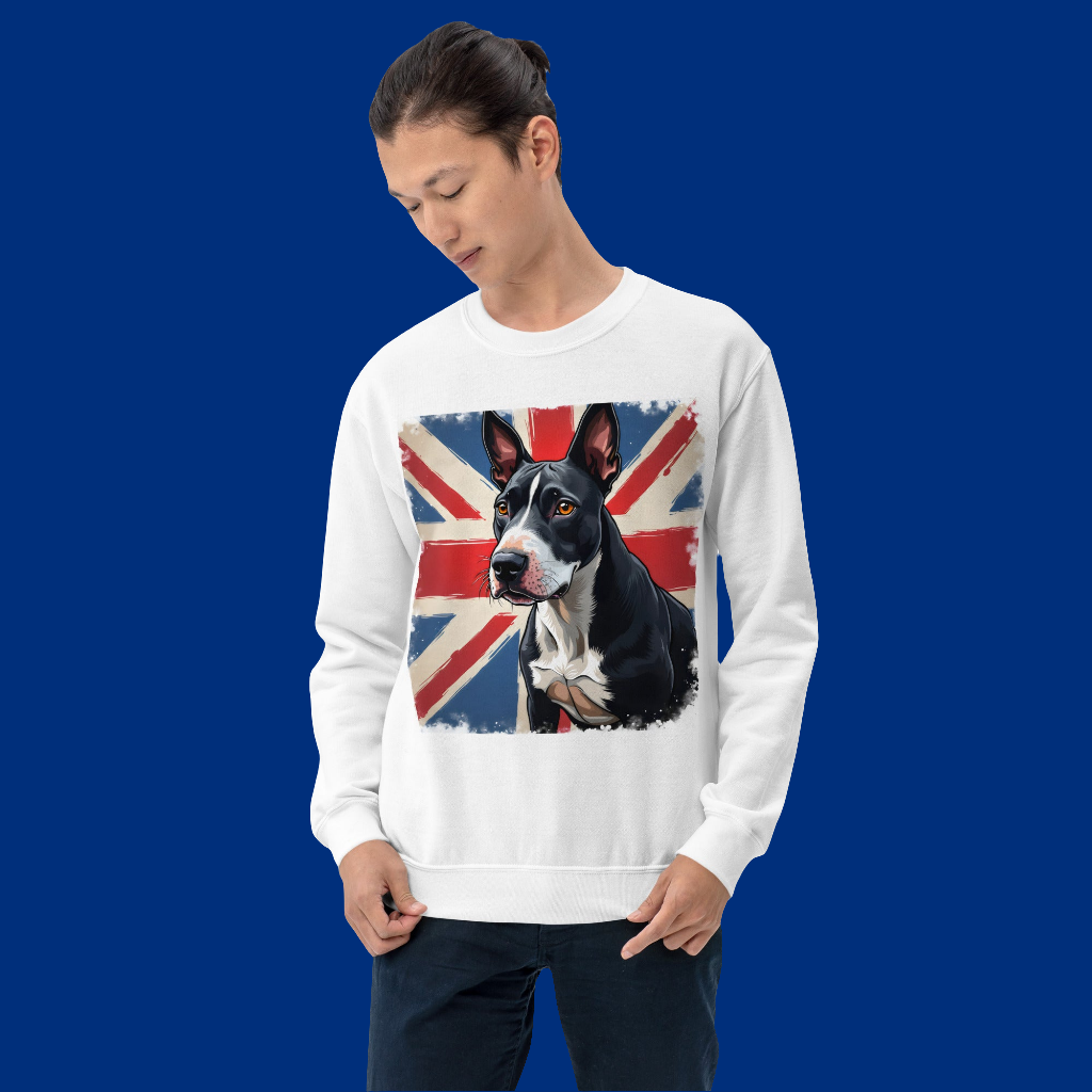His & hers British flag bull terrier classic Sweatshirt