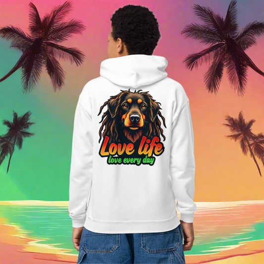 Youth Unisex Love life everyday heavy blend hoodie