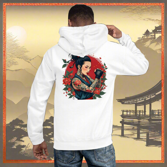 Unisex Japanese Style fighting lady Hoodie