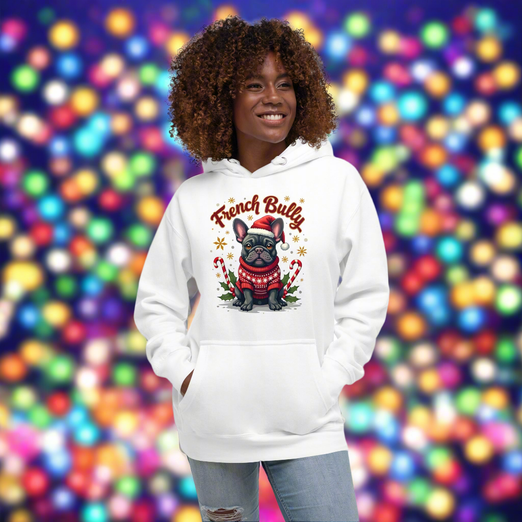 Unisex Christmas Frenchy with candy cane Premium Hoodie