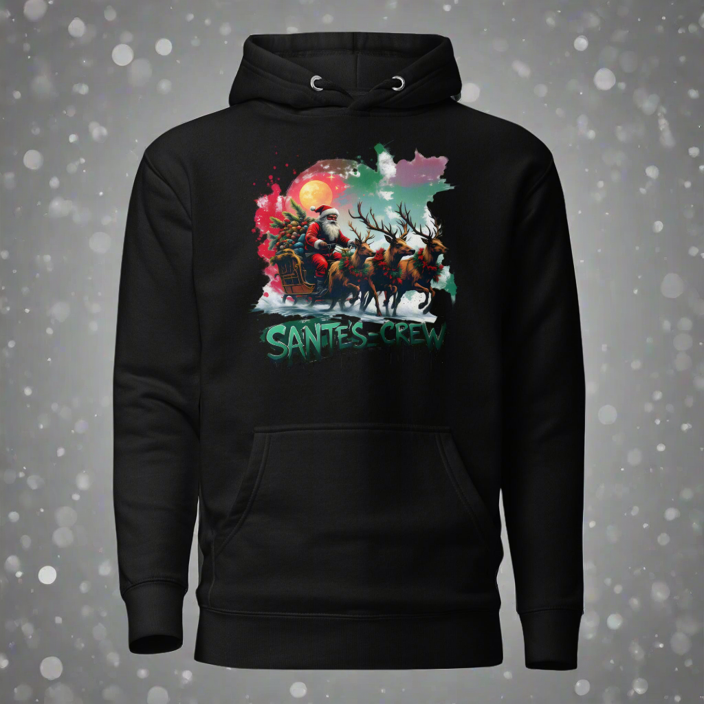 Unisex Double Print Santa's crew premium Hoodie