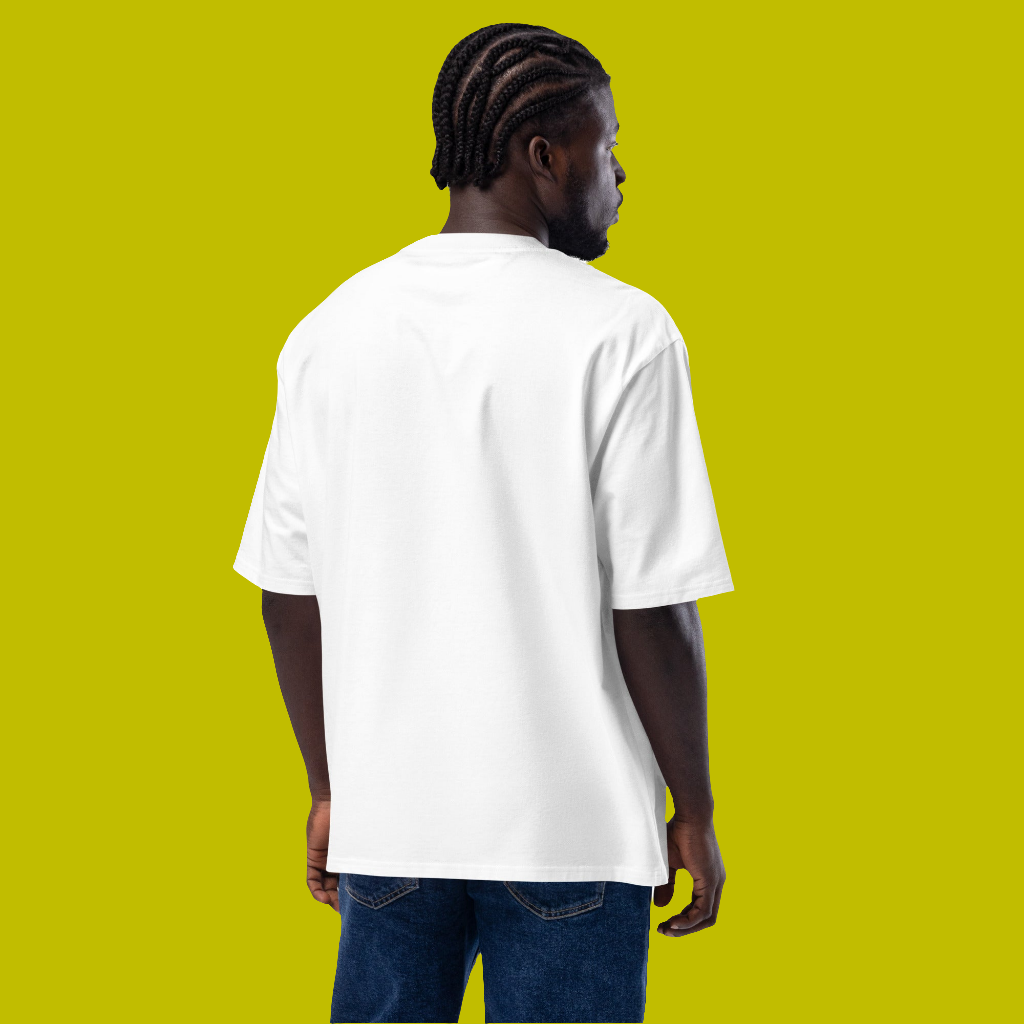 Oversized Unisex Smile and nature will smile back heavyweight t-shirt