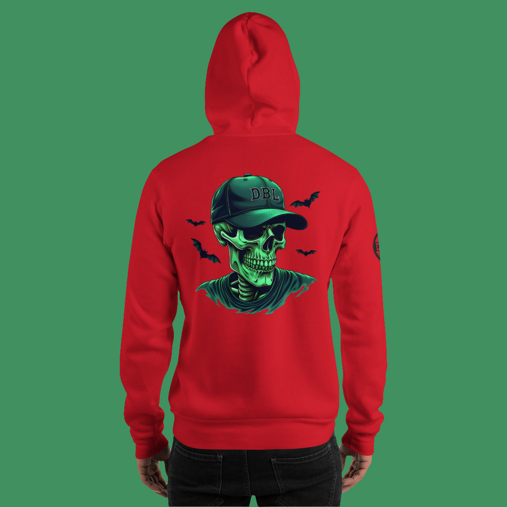 Unisex High definition luminous skull classic Hoodie