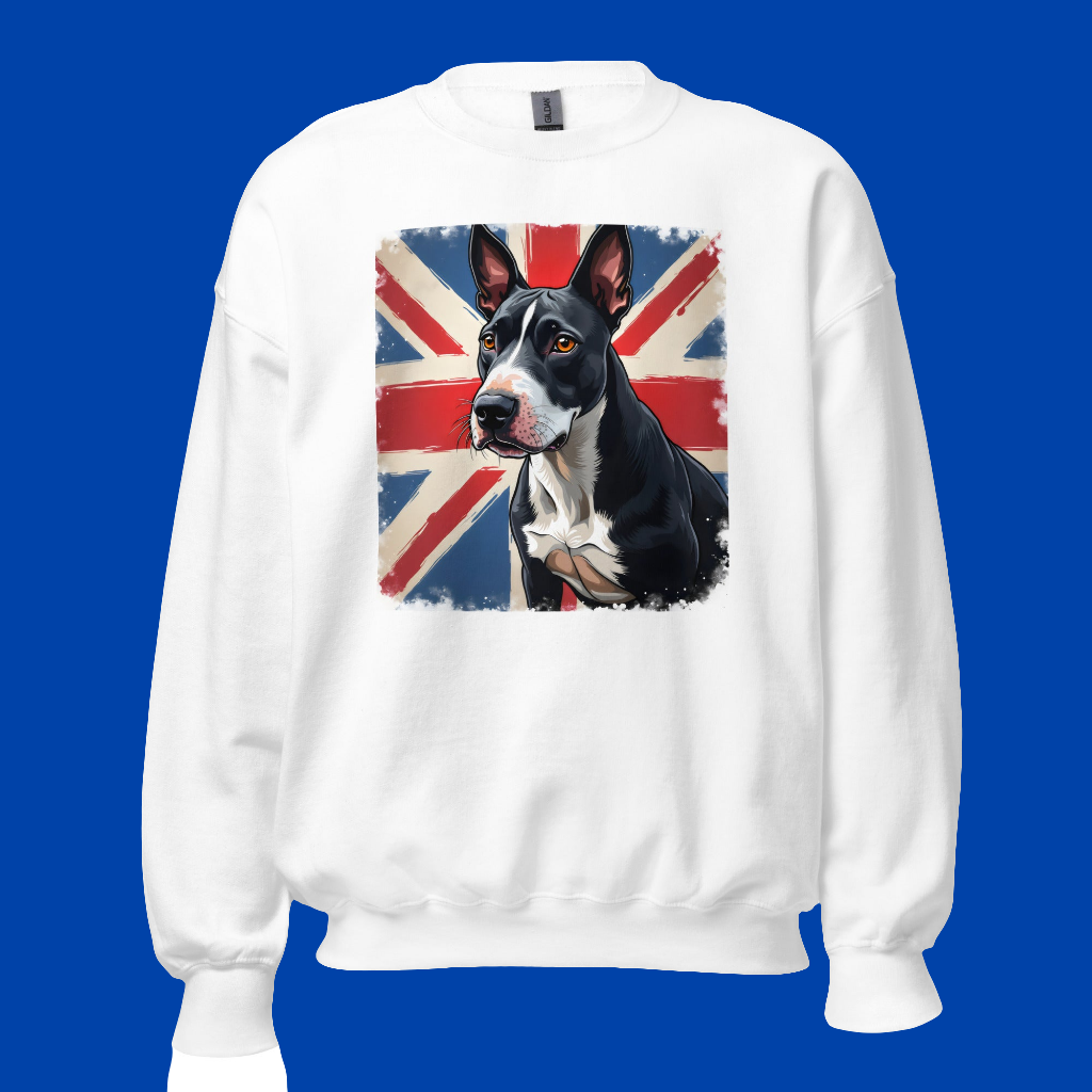 His & hers British flag bull terrier classic Sweatshirt