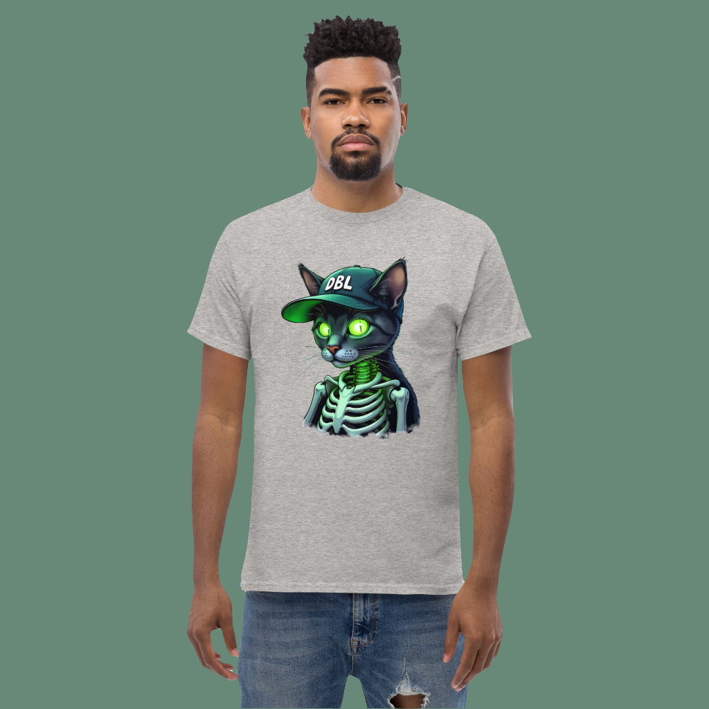 Unisex Zombie Green Illuminated cat classic tee