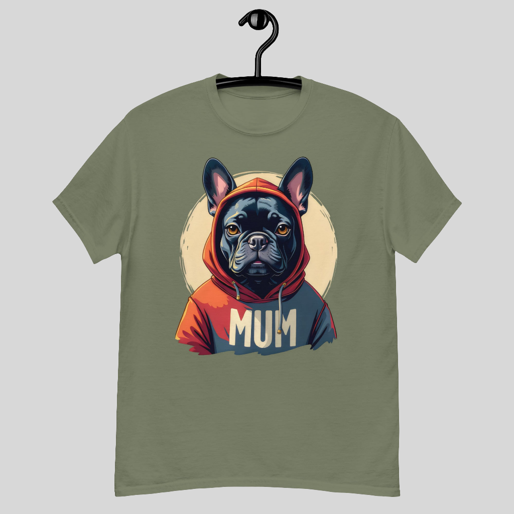 Unisex Black French bulldog classic tee
