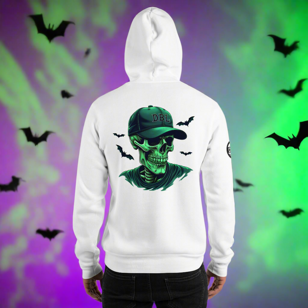 Unisex High definition luminous skull classic Hoodie