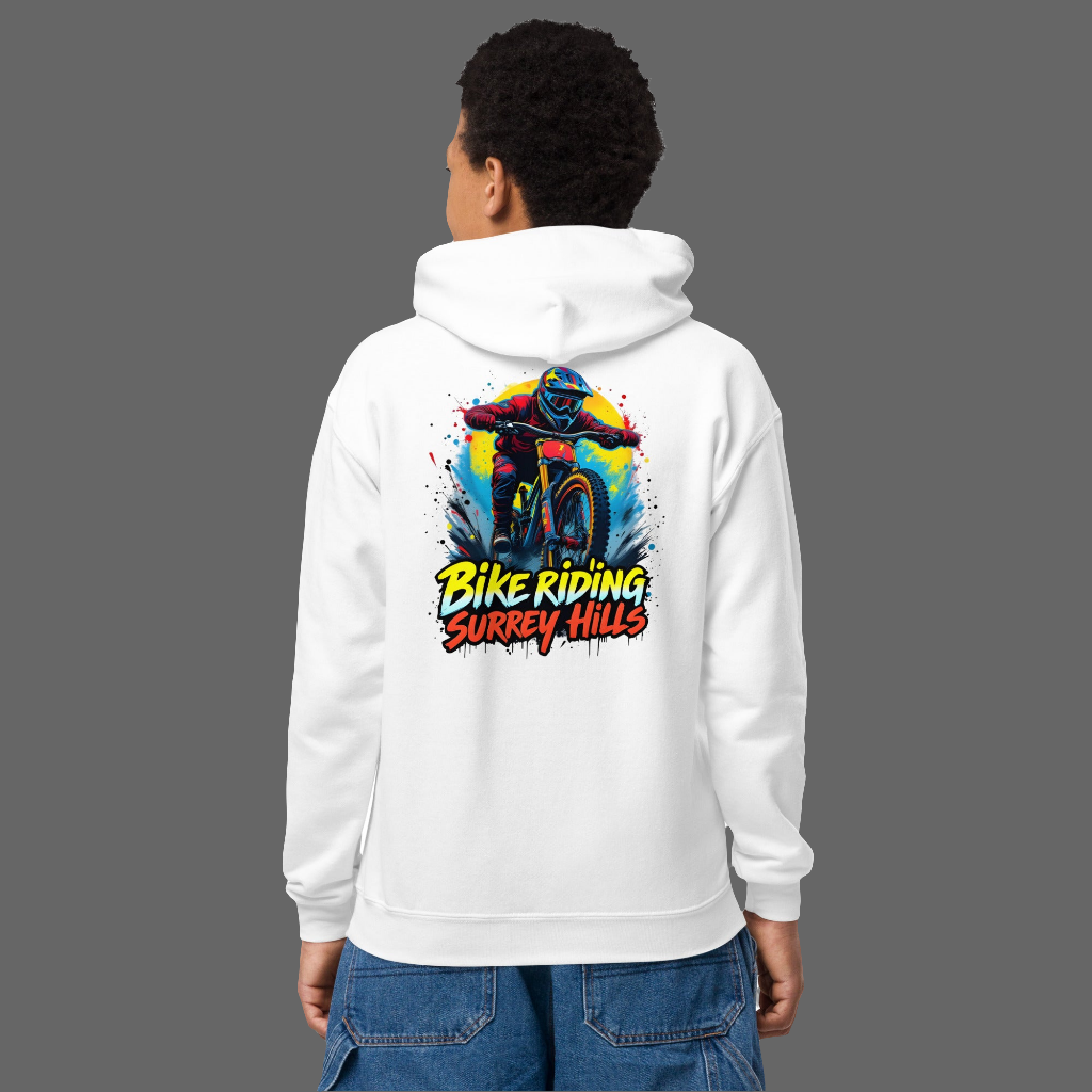 Youth Unisex bike riding Surrey Hills heavy blend hoodie
