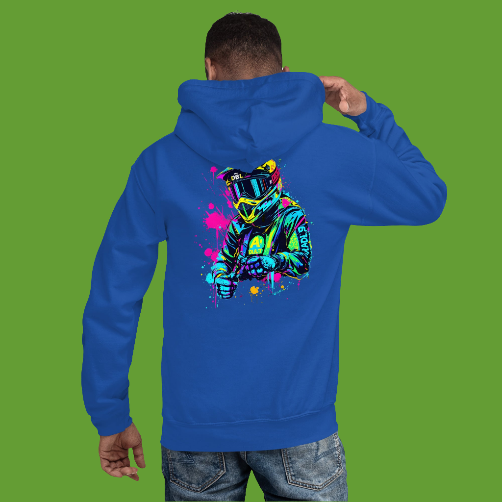 Unisex Psychedelic bike art series-2 Hoodie