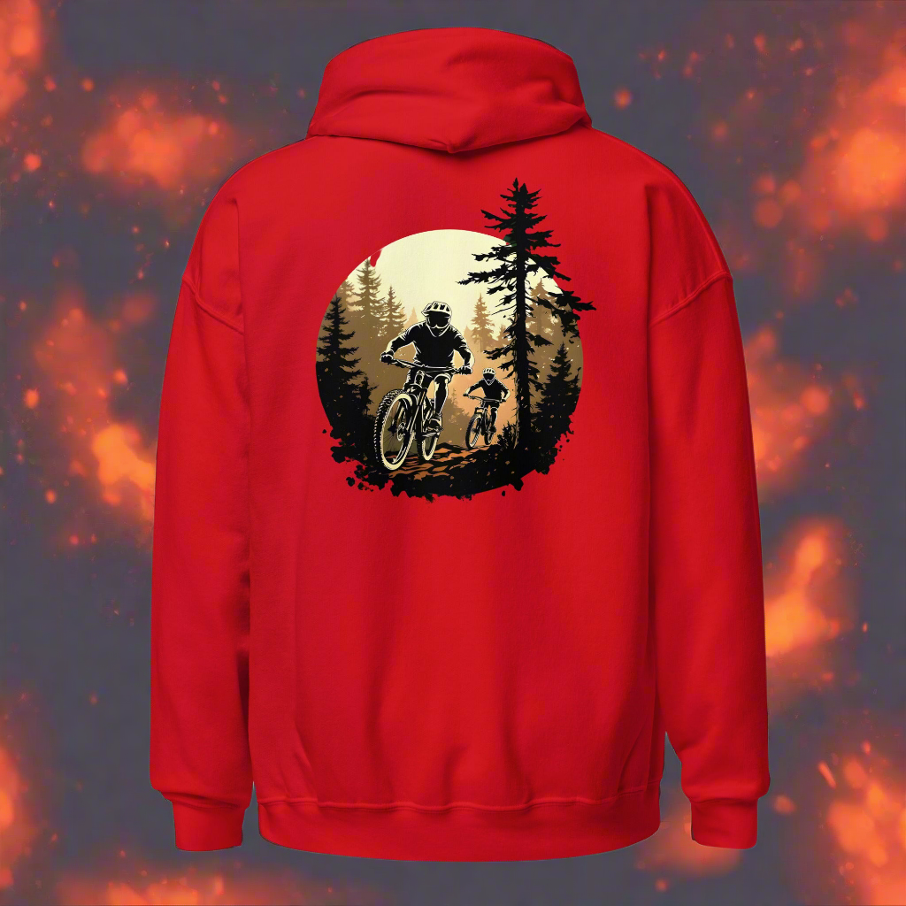 Unisex Twin print MTB-The forest Adventure Hoodie